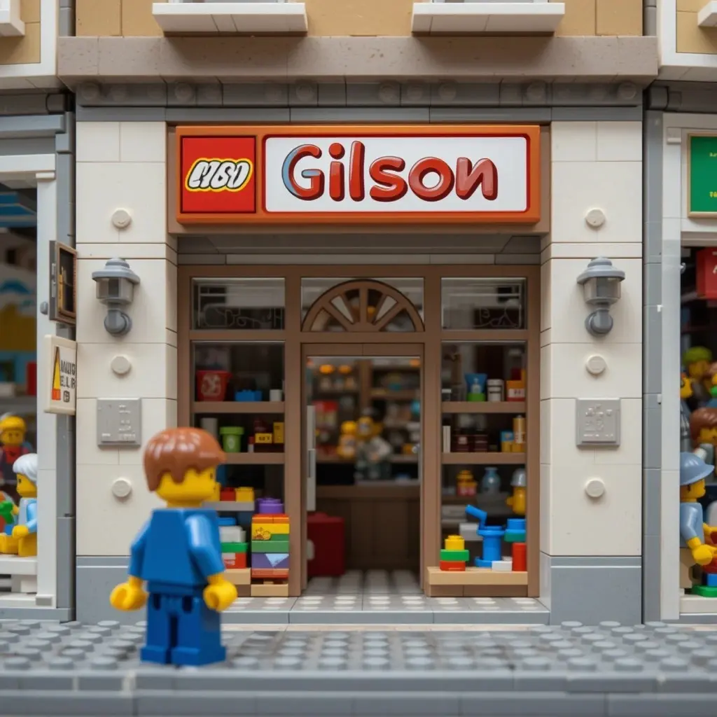 Dibujo de Gilson Regalos en Lego